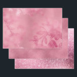 Feuille De Papier Cadeau Dentelle rose chic<br><div class="desc">Fête des mariées de dentelle rose chic</div>