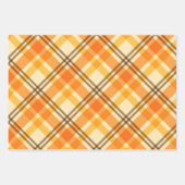 Feuille De Papier Cadeau Dépensier orange  (Devant 3)