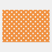 Feuille De Papier Cadeau Dépensier orange  (Devant)