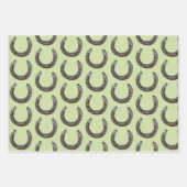 Feuille De Papier Cadeau des chaussures de cheval selles, yeehaw ! (Devant 3)