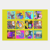 Feuille De Papier Cadeau design autocollant de style comique (Devant 3)