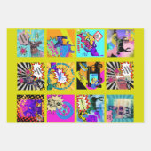 Feuille De Papier Cadeau design autocollant de style comique (Devant 2)