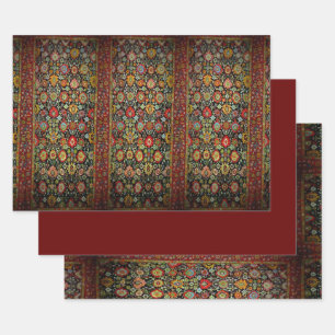 Feuille De Papier Cadeau Design coloré de tapis orientaux