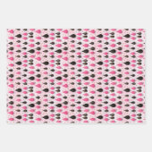 Feuille De Papier Cadeau Design Contemporain Hot Rose Bold (Devant 3)