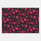 Feuille De Papier Cadeau Design Contemporain Hot Rose Bold (Devant 2)