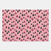 Feuille De Papier Cadeau Design Contemporain Hot Rose Bold (Devant)