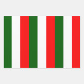 Feuille De Papier Cadeau Design de bandes de drapeau italien (Devant 3)