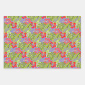 Feuille De Papier Cadeau Design de fleurs tropicales (Devant 3)