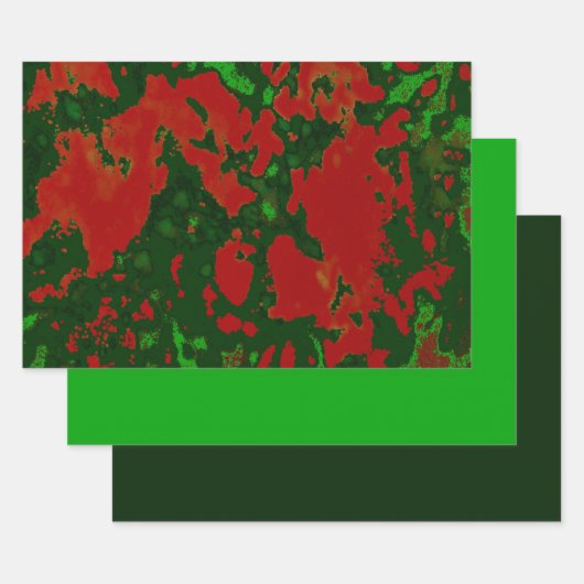 Feuille De Papier Cadeau Design de marbre de Noël MVB (Lot)