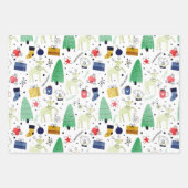 Feuille De Papier Cadeau Design de Noël (Devant 3)