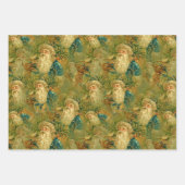 Feuille De Papier Cadeau Design de Noël Vintage (Devant 3)