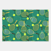Feuille De Papier Cadeau Design de tennis (Devant)