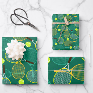 Feuille De Papier Cadeau Design de tennis