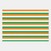 Feuille De Papier Cadeau Design des bandes de drapeau irlandais (Devant 2)