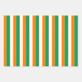 Feuille De Papier Cadeau Design des bandes de drapeau irlandais (Devant)