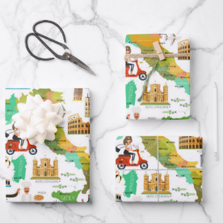 Feuille De Papier Cadeau Design des icônes en Italie