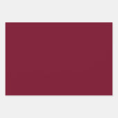 Feuille De Papier Cadeau Design Floral Rose rouge Swagger. (Devant 3)