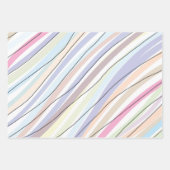 Feuille De Papier Cadeau Design moderne élégant Abstrait Pastel Design (Devant 2)