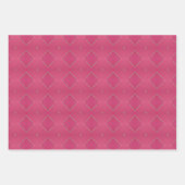 Feuille De Papier Cadeau Design moderne géométrique chic vert et rose (Devant 3)