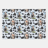 Feuille De Papier Cadeau Design Motif animal de vache (Devant 2)