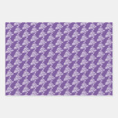 Feuille De Papier Cadeau Design Motif stylisé d'arbre de Noël (Devant 2)