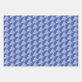 Feuille De Papier Cadeau Design Motif stylisé d'arbre de Noël (Devant)