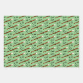 Feuille De Papier Cadeau Design musical Flute Woodwind (Devant 3)