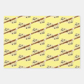 Feuille De Papier Cadeau Design musical Flute Woodwind (Devant)