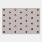 Feuille De Papier Cadeau Design nordique rose et gris (Devant 3)
