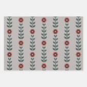 Feuille De Papier Cadeau Design nordique rose et gris (Devant 2)