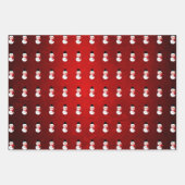 Feuille De Papier Cadeau Design Snowman/Red Scarf (Devant)