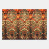 Feuille De Papier Cadeau Design textile indien antique (Devant)