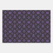 Feuille De Papier Cadeau Designer Halloween ! Vuitton Purple (Devant 2)
