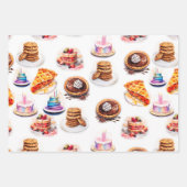 Feuille De Papier Cadeau Desserts décadents (Devant 3)