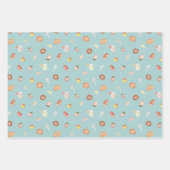 Feuille De Papier Cadeau desserts jolies à la main motif pastel (Devant 2)