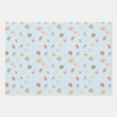 Feuille De Papier Cadeau desserts jolies à la main motif pastel (Devant)