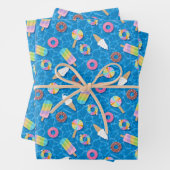 Feuille De Papier Cadeau Desserts mignons (En situation)