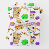 Feuille De Papier Cadeau Desserts philippins (En situation)