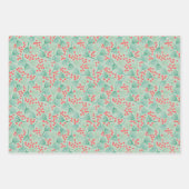 Feuille De Papier Cadeau Dessin Arbre de Noël Aiguilles À feuillage persist (Devant 2)