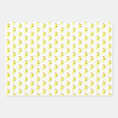 Feuille De Papier Cadeau Dessin chien jaune Diva Chien Noël (Devant)