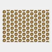 Feuille De Papier Cadeau Dessin de lion mignon (Devant)