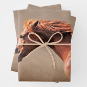 Feuille De Papier Cadeau Dessin de portrait (En situation)