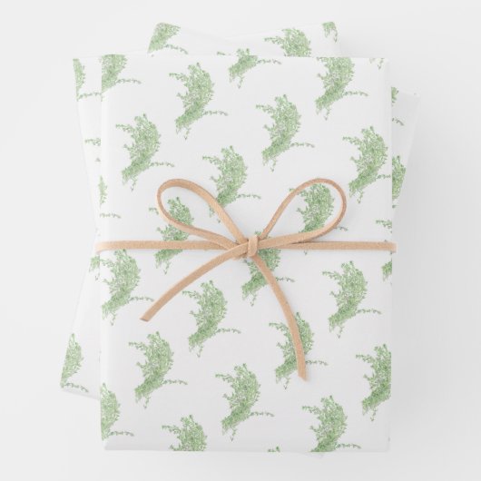 Feuille De Papier Cadeau Dessin de Thym (En situation)