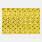 Feuille De Papier Cadeau Dessin sur les abeilles (Devant 2)