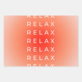 Feuille De Papier Cadeau Détendez-vous Décontracter Dégradé (Devant)