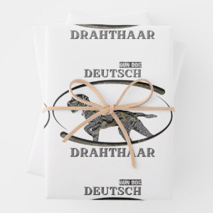 Feuille De Papier Cadeau Deutsch Drahthaar, Meilleur chien d'arme