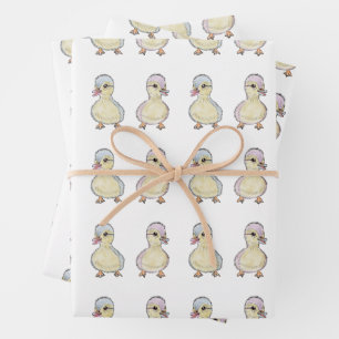 Feuille De Papier Cadeau Deux Ducks
