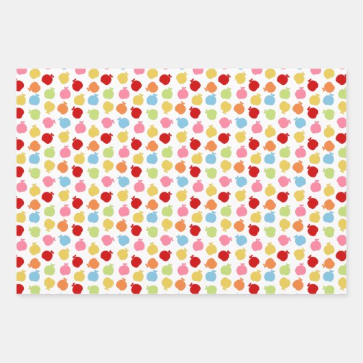 Feuille De Papier Cadeau Devis de pomme mignonne (Devant 2)