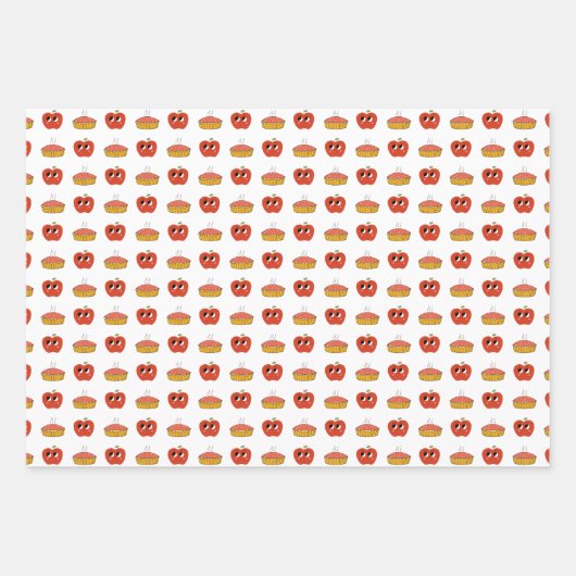 Feuille De Papier Cadeau Devis de pomme mignonne (Devant)