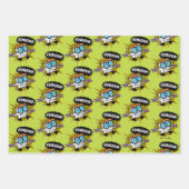 Feuille De Papier Cadeau Dexter "Eureka!" Halftone Callout Graphic (Devant)